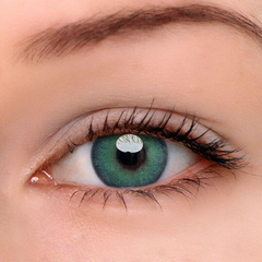 Lentes de contacto de color verde Himalaya