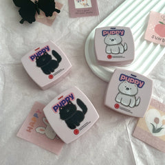 Estuche para lentes de contacto de colores, sencillo y bonito