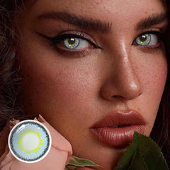 Lentes de contacto de color azul ónix