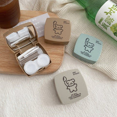 Estuche para lentes de contacto de colores Balloon Line Puppy