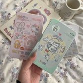 Estuche para lentes de contacto de colores Mirror Lazy Cats