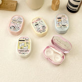 Estuche para lentes de contacto de colores lindo y dulce
