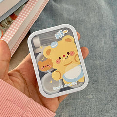 Estuche para lentes de contacto de colores con diseño de oso de Blue Apron