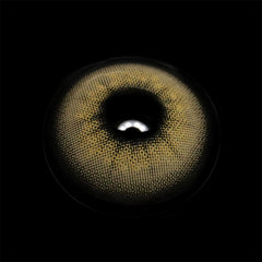 Lentes de contacto de color marrón mantequilla