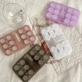 Estuche para lentes de contacto de colores estilo retro frío Ins