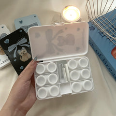 Estuche para lentes de contacto de colores Bowtie West Highland Dog