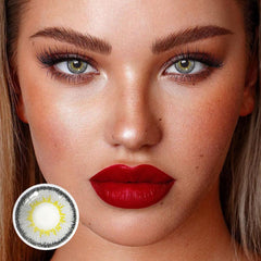 Lentes de contacto de color gris ónix