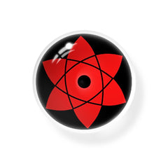 Lentes de contacto de color rojo para cosplay Sharingan Uchiha Sasuke