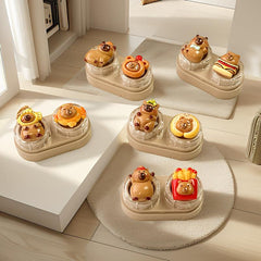 Estuche para lentes de contacto color café con leche