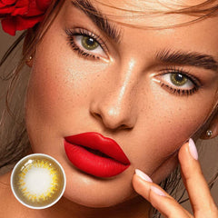 Lentes de contacto de color marrón claro Mermaid