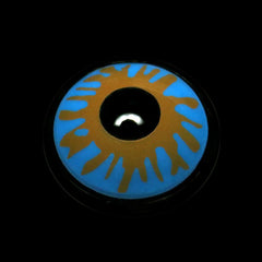 Lentes de contacto de color azul Halloween Crack