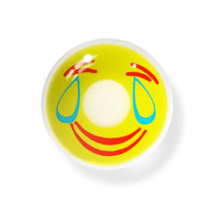 Lentes de contacto de color amarillo Halloween Smile