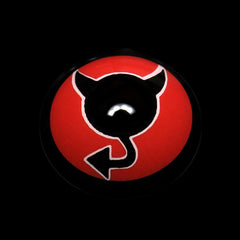 Lentes de contacto de color rojo del pequeño diablo de Halloween