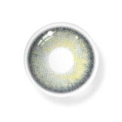 Lentes de contacto de color verde piña