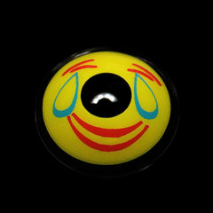 Lentes de contacto de color amarillo Halloween Smile
