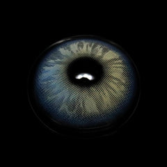 Lentes de contacto de color azul piña