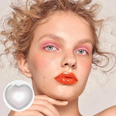 Lentes de contacto de color gris Cosplay Heart Shake