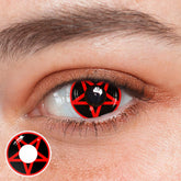 Lentes de contacto de color rojo pentagrama de NARUTO para cosplay