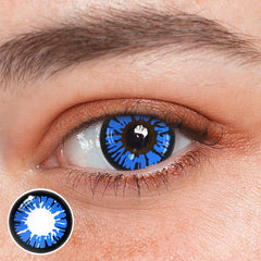 Lentes de contacto de color azul para cosplay cyberpunk