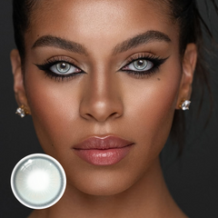 Lentes de contacto de color azul granate