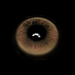 Lentes de contacto de color marrón granate