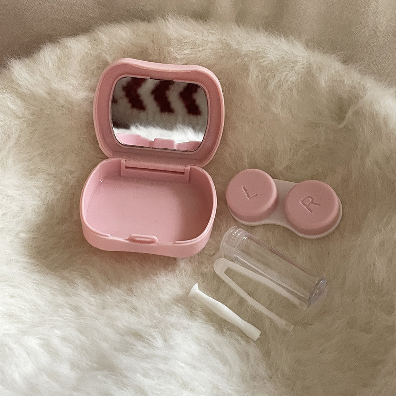 Estuche para lentes de contacto de colores estilo coreano con forma de pez INS 