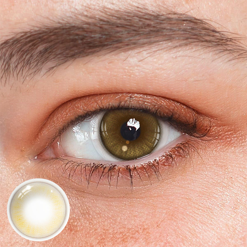 Lentillas de contacto de color amarillo Cirilla