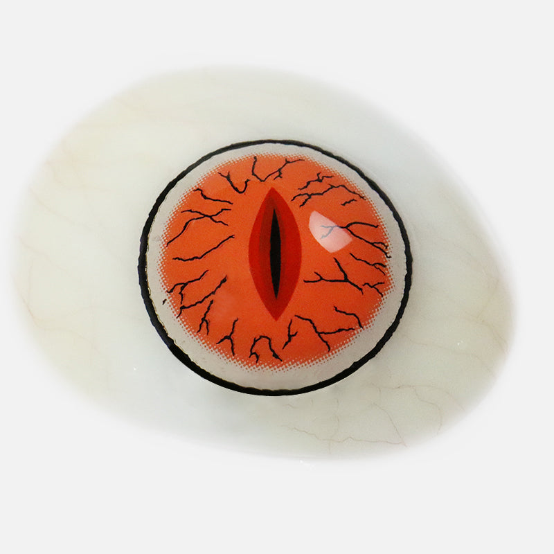 Lentes de contacto de color rojo para cosplay de Kibutsuji Muzan 