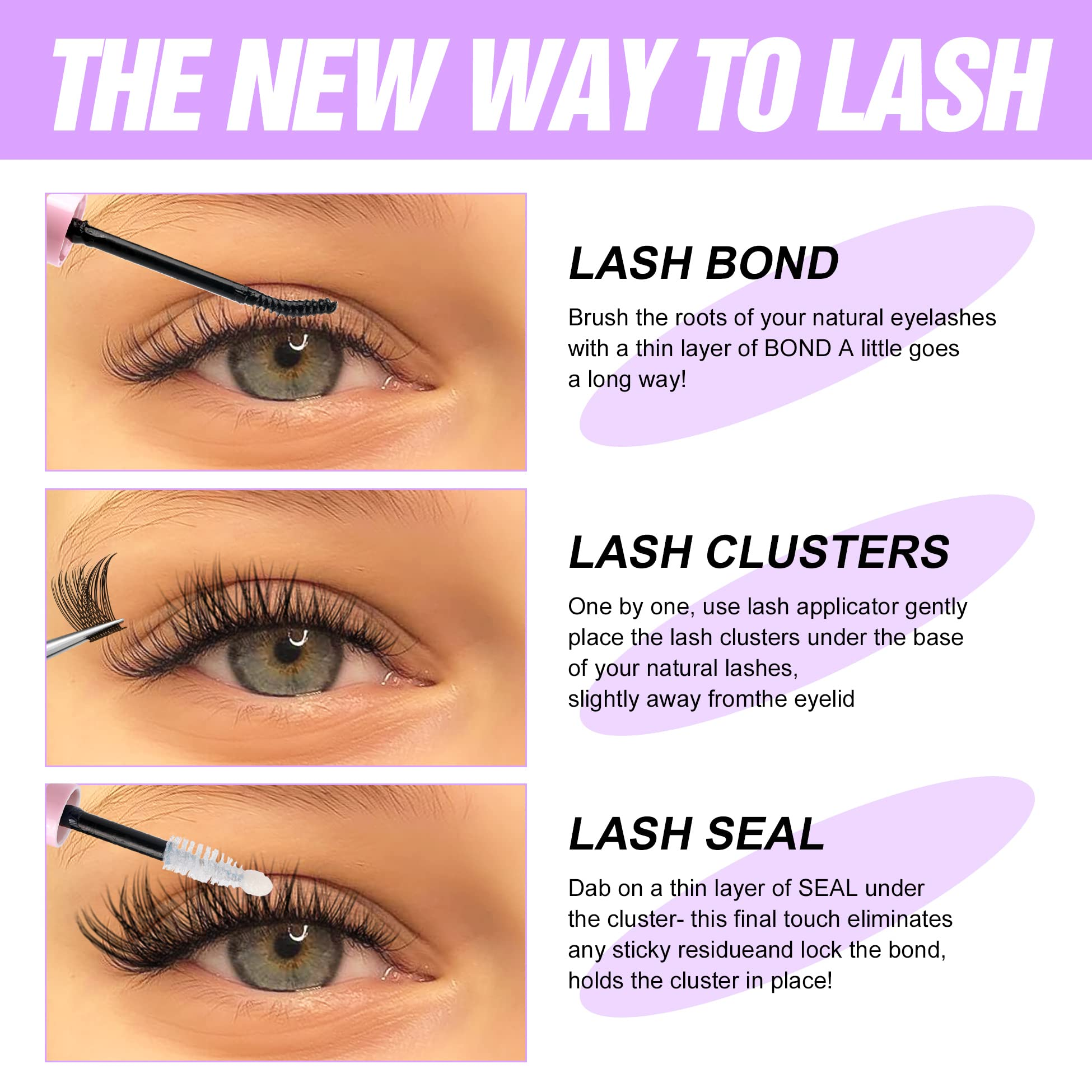 Pestañas negras Adriana - 12 mm