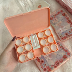 Estuche para lentes de contacto de color Romantic Rose Manor 