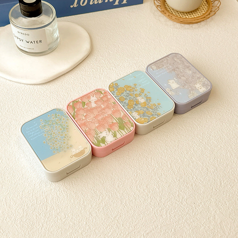 Estuche para lentes de contacto de color Sea of Blossoms 