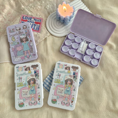 Estuche para lentes de contacto de colores SweetHeart Girl 