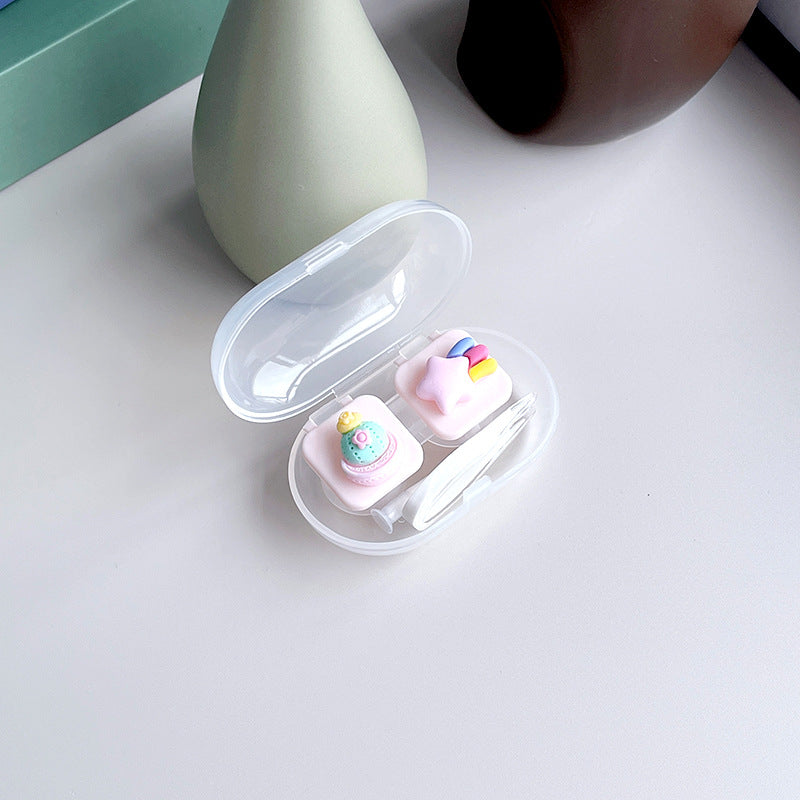 Estuche para lentes de contacto de colores DIY 