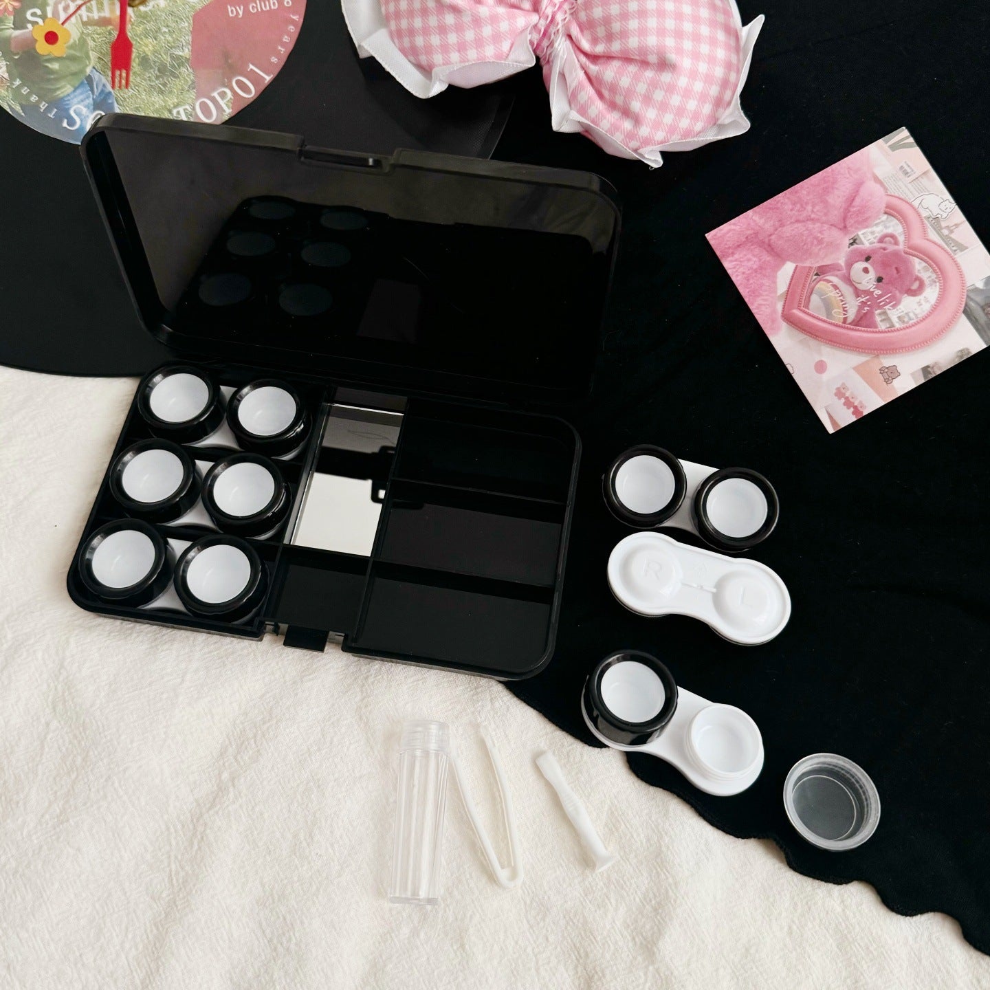 Estuche para lentes de contacto de color Sassy Girl
