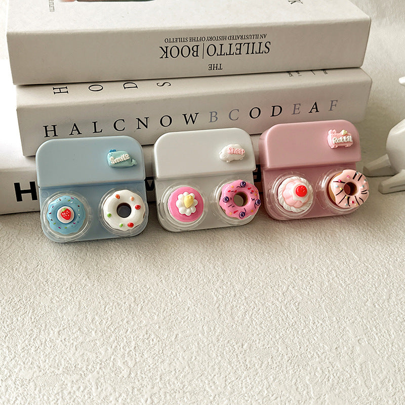 Estuche para lentes de contacto de estilo pastel encantador