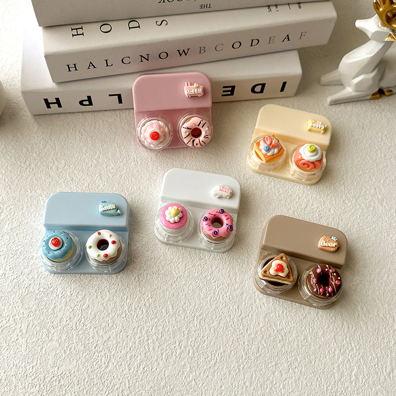 Estuche para lentes de contacto de estilo pastel encantador