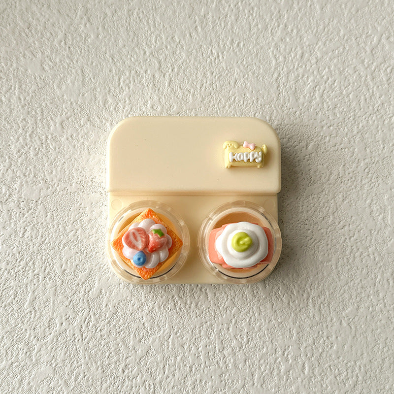 Estuche para lentes de contacto de estilo pastel encantador