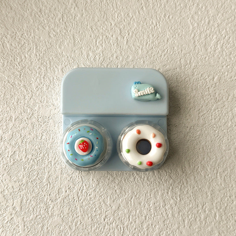 Estuche para lentes de contacto de estilo pastel encantador