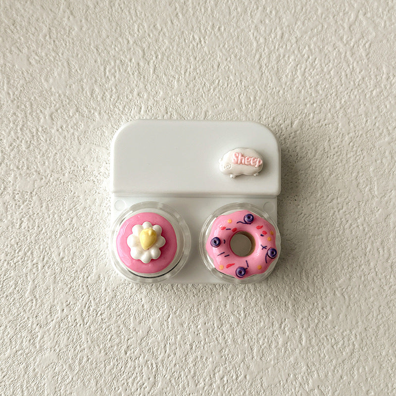 Estuche para lentes de contacto de estilo pastel encantador