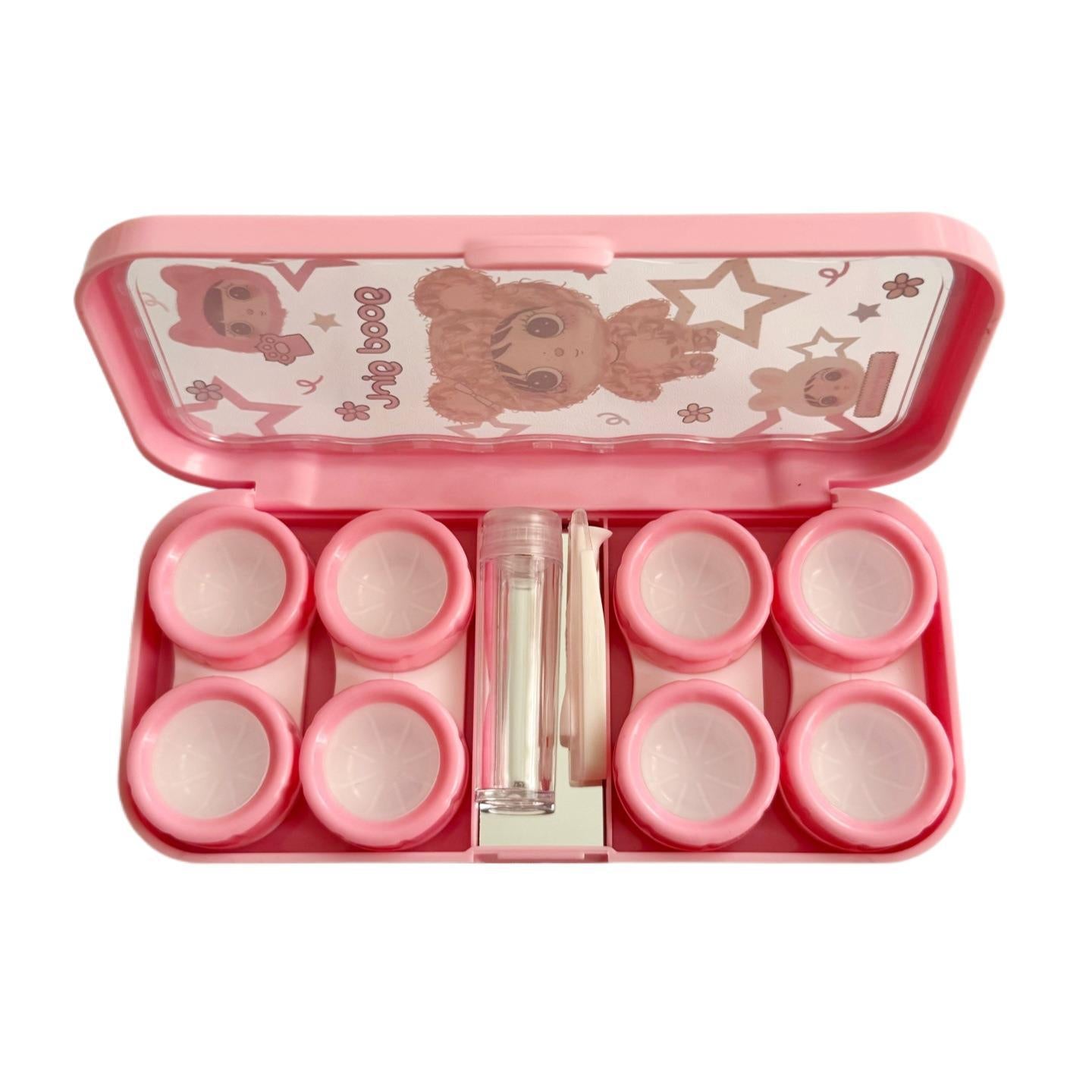 Estuche para lentes de contacto de color "Soy una chica buena"