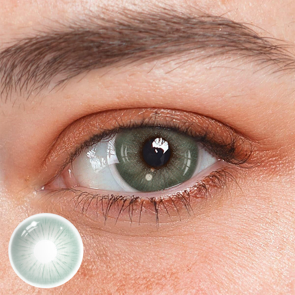 Lentes de contacto de color verde Claudina 