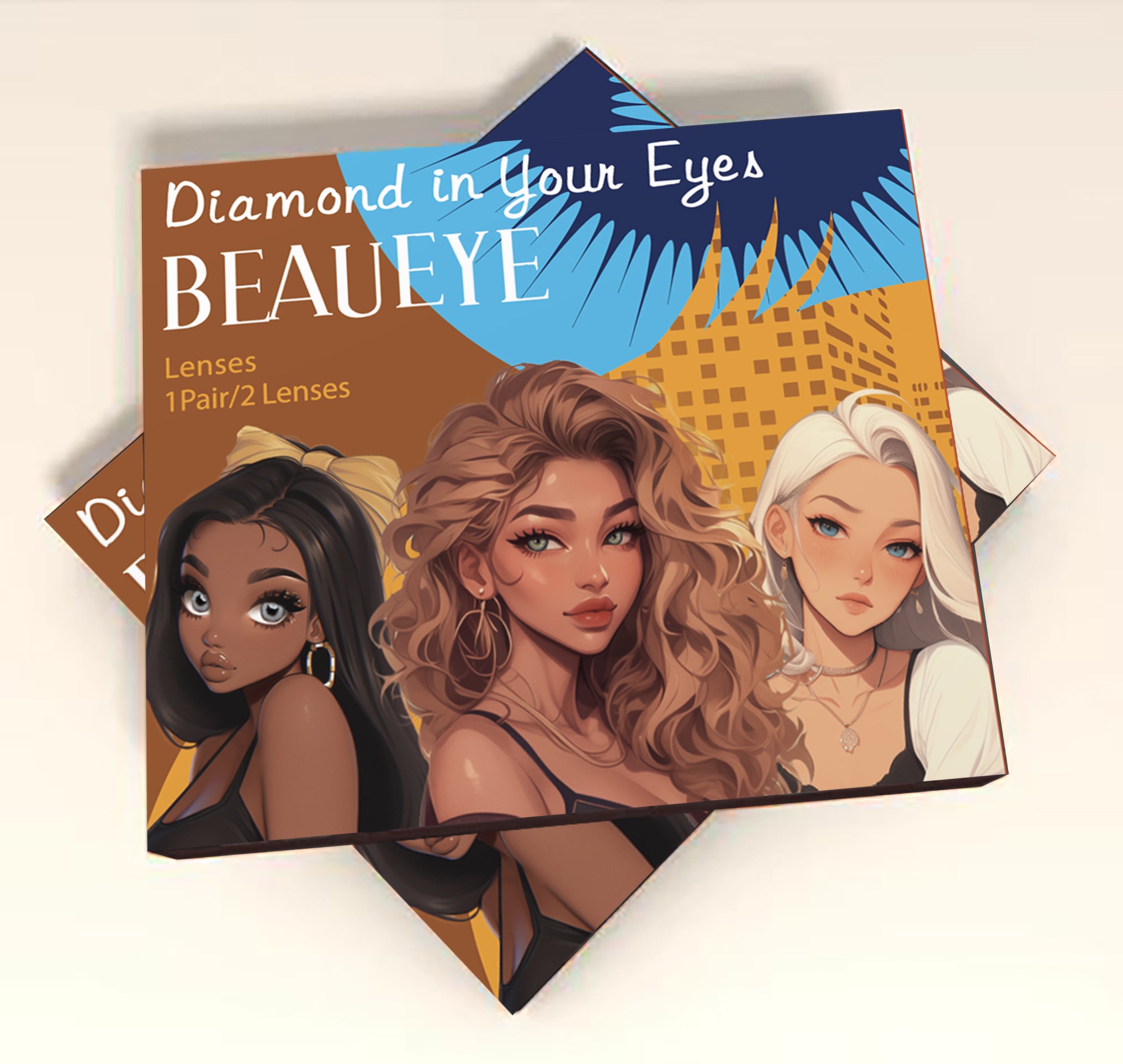 Lentes de contacto de color marrón Goldie 