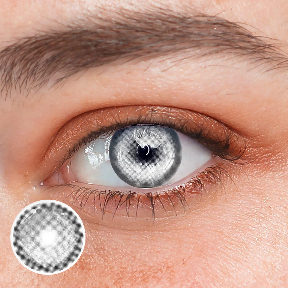 Lentes de contacto de color gris Cosplay KOI 