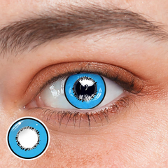 Lentes de contacto de color con prescripción azul Cosplay Element 