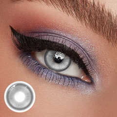 Lentes de contacto de color gris de hada para cosplay 