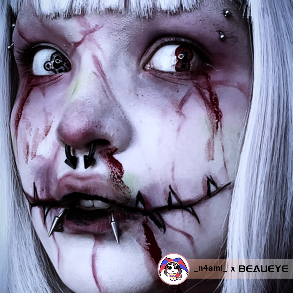 Lentes de contacto de color rojo para cosplay de Twin Abyss Eyes 