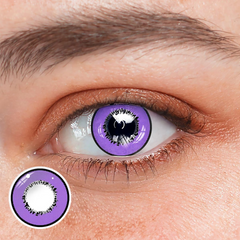 Lentes de contacto de color morado con prescripción de Cosplay Element 
