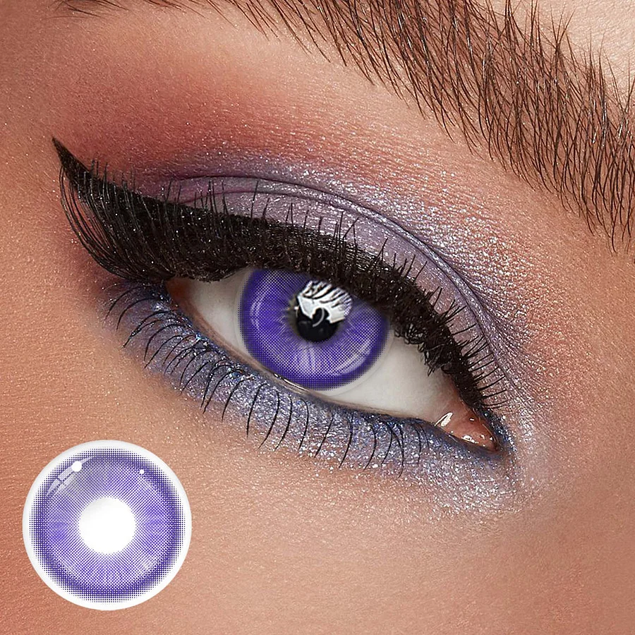 Lentes de contacto de color azul y morado de Cosplay Fairy 