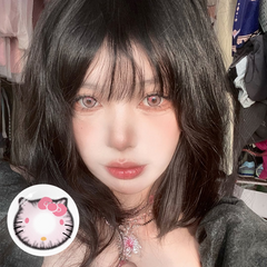 Lentes de contacto de color rosa de Sweet Kitty para cosplay
