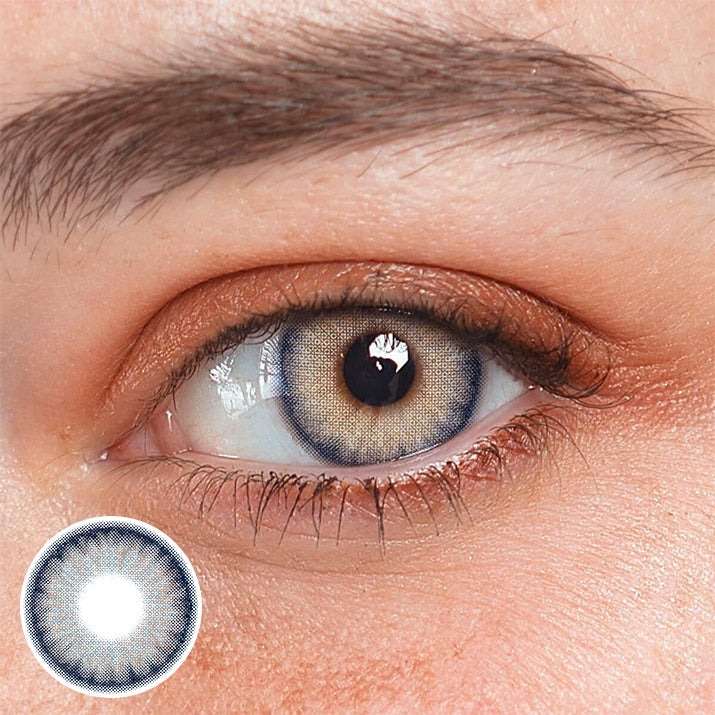 Lentes de contacto de color azul baya susurrante de Ares 